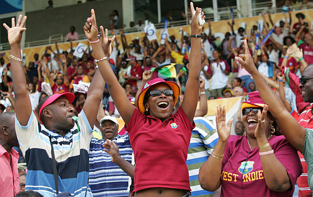 West Indies Fans celebrating