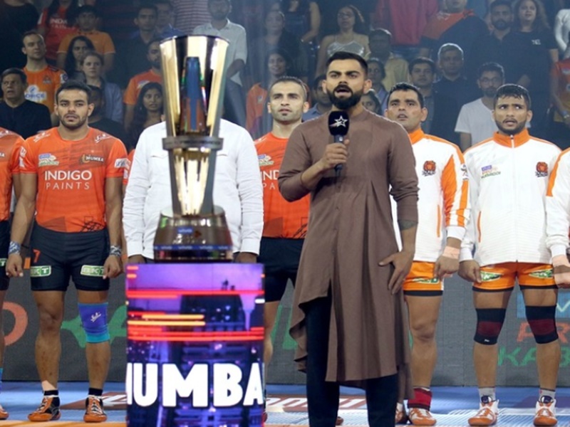 VIVO Pro Kabaddi Latest News 6 Virat Kohli in VIVO Pro Kabaddi League 2019
