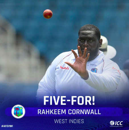 best bowling by Rahkeem Cornwall in Tests