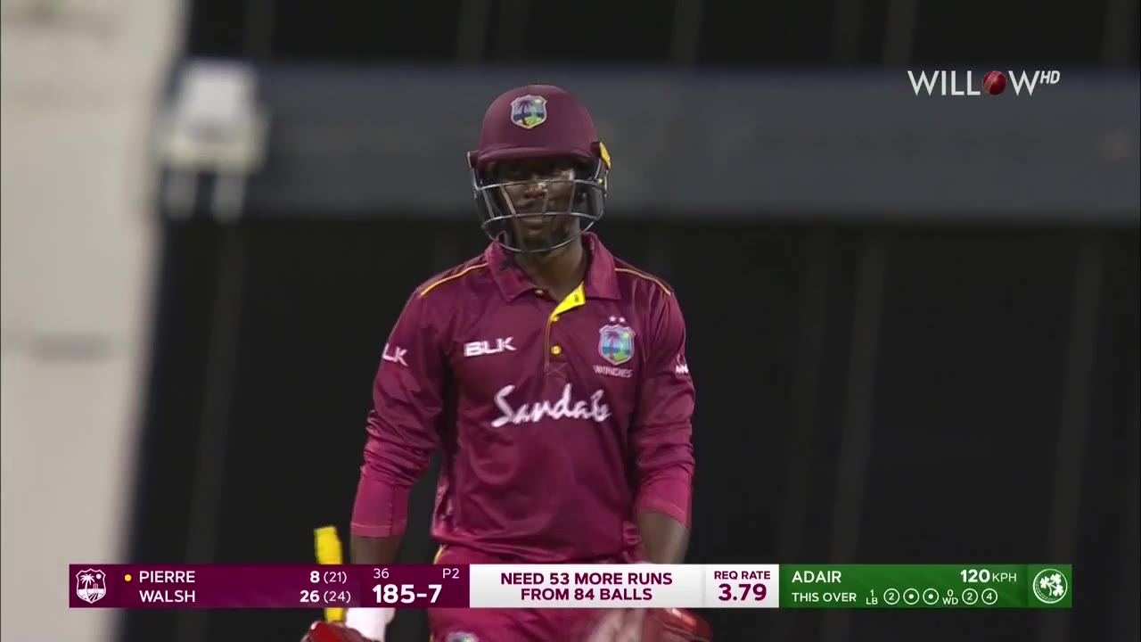 highlights from second ODI between West Indies and Ireland
