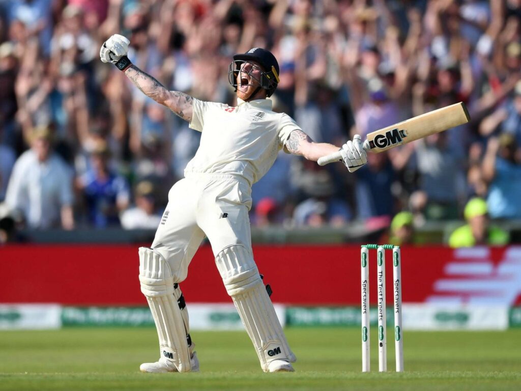 Stokes hit the winning run in the 3rd Ashes Test